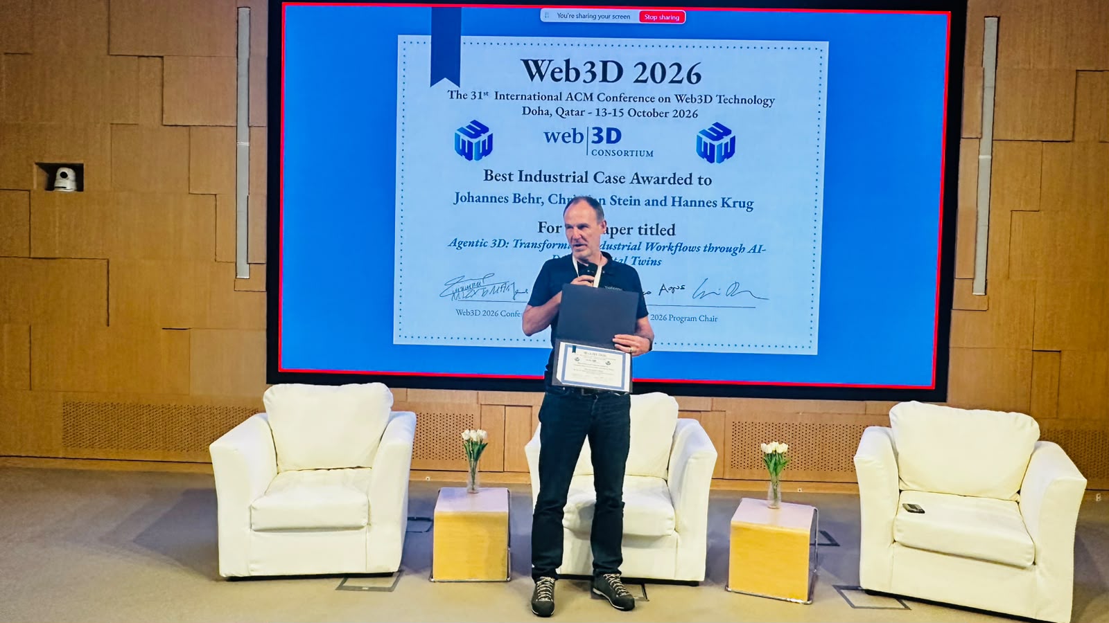 Web3D 2026 award ceremony photo 4