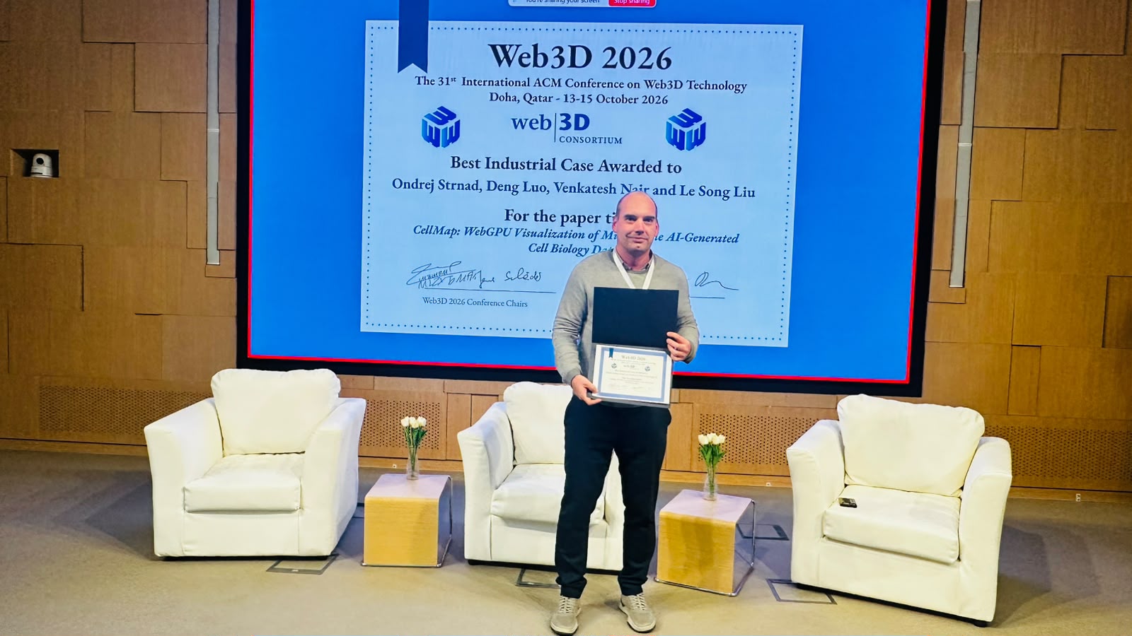 Web3D 2026 award ceremony photo 7