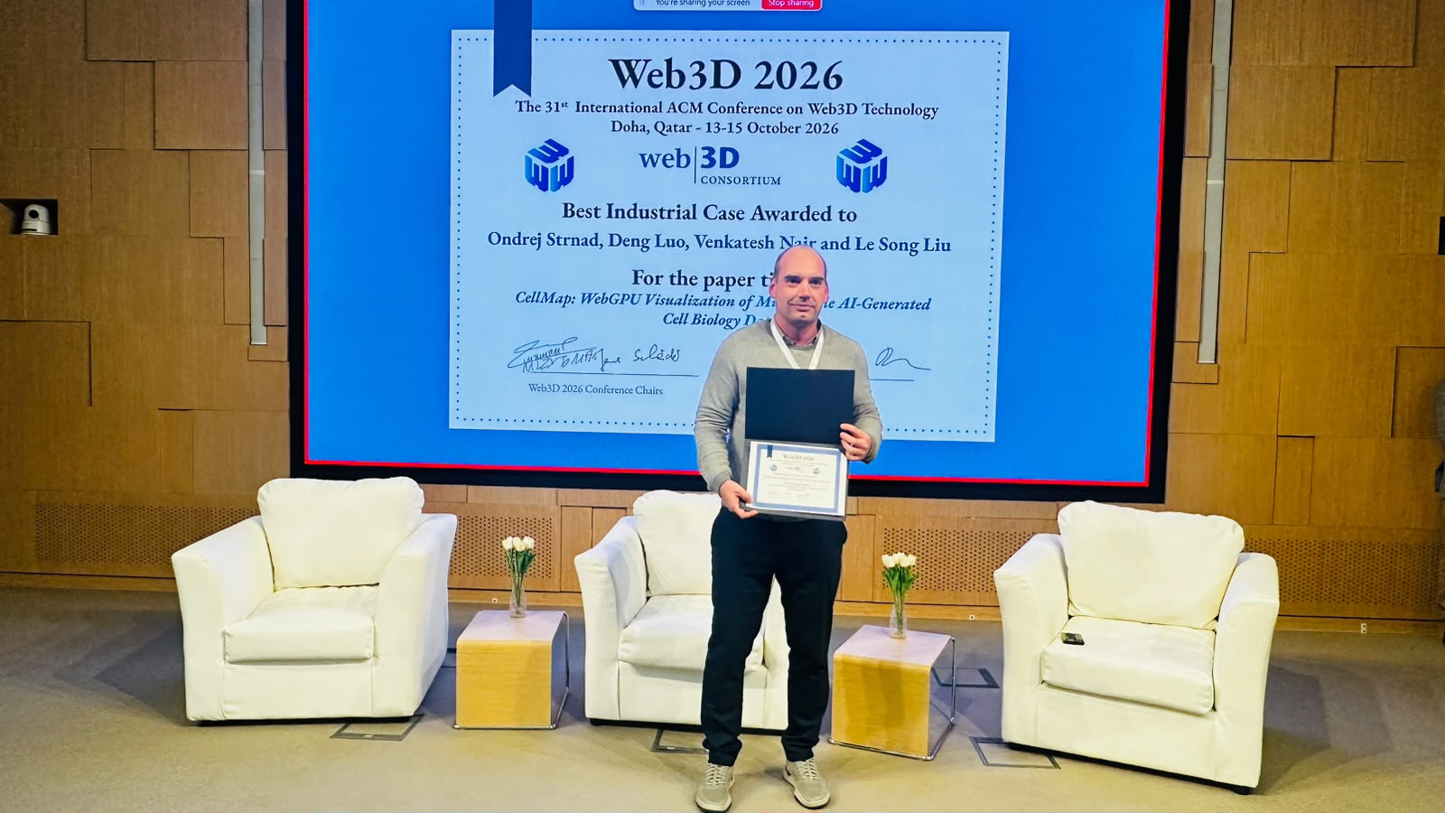 Web3D 2026 award ceremony photo 9